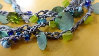 Episode 52 How to Crochet with Beads The Stranding Technique [upl. by Eillit]