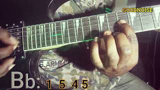 GOODNOISE SEBEN GUITAR MUSIC 🎸🎸🔥PLAY GUITAR NOW IN KEY Bb [upl. by Corder]