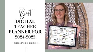 Best Digital Teacher Planner for 2024 Teacher Digital Planner  Goodnotes Planner  Back to school [upl. by Corene377]