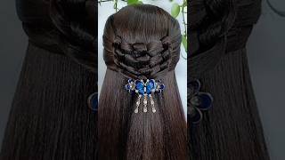 trending hairstyle trendingfashion newhairstyle openhairstyle fashion shorts beautiful hack [upl. by Enellij]