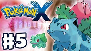 Pokemon X and Y  Gameplay Walkthrough Part 5  Bulbasaur Evolves into Ivysaur Nintendo 3DS [upl. by Winna]