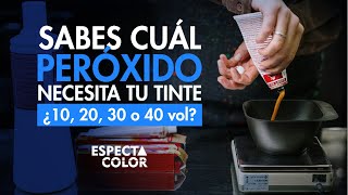 ¿CÓMO ELEGIR CORRECTAMENTE EL PERÓXIDO O AGUA PARA TU TINTE  10 20 30 Ó 40 VOLÚMENES [upl. by Elstan]