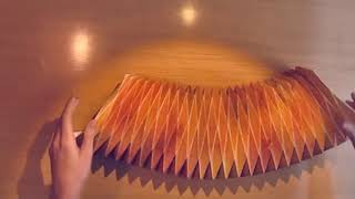 Making of an origami lampshade [upl. by Mignon]