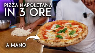 RICETTA PIZZA IN 3 ORE e IMPASTATA A MANO con GigioAttanasio [upl. by Arakat]