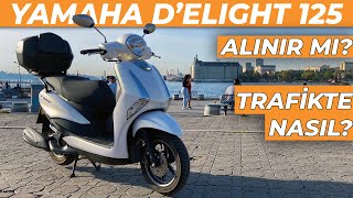 Yamaha Delight 125 Akşam Trafiği Sürüşü  Şehir İçinde Yeterli Mi [upl. by Ayocat]