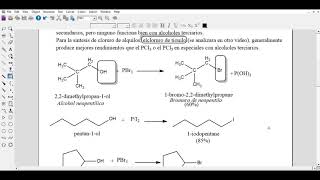 Reacción de alcoholes con haluros de fósforo Mecanismo y ejemplos [upl. by Godfree]