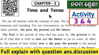 Time and Tense Class 9 English grammar chapter 3 activity 3 amp 4 full discussion by Anindita mam [upl. by Mw]