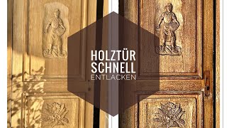 Holztür abschleifen Sandstrahlen [upl. by Nyluqcaj]