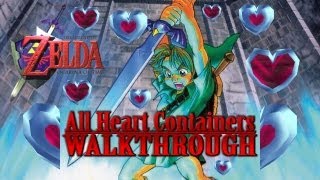 ZELDA Ocarina of Time  All Heart Pieces in Order [upl. by Ainod]