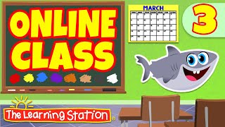 Online  Virtual Class Learning 3 ♫ Brain Breaks amp Learning ♫ Kids Songs by The Learning Station [upl. by Cass286]