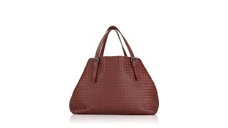 Bottega Veneta Nappa Intrecciato Cesta Large Tote Brown [upl. by Yelreveb]