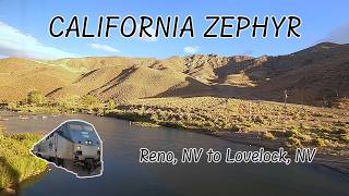 Reno to Lovelock  Amtraks California Zephyr Across Nevada [upl. by Aylatan]