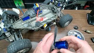 Traxxas Velineon brushless motor rebuild [upl. by Enajaras707]