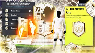 FIFA 22 My Guaranteed 93 Icon Moments Swaps Pack [upl. by Salangia941]