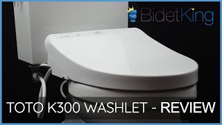 TOTO K300 SW3036 Washlet Bidet Toilet Seat Video Review  BidetKingcom [upl. by Nalym138]