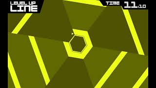 Super hexagon first 3 levels  skipped 2then completed hexagonest level complete ending [upl. by Anigal]