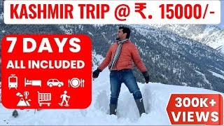 Kashmir tour 2024 under 15k  how to plan your kashmir trip  complete travel guide for kashmir trip [upl. by Lorolla]