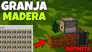 GRANJA DE MADERA Super Fácil y Sencilla Para MINECRAFT JAVA 121 [upl. by Attelliw498]