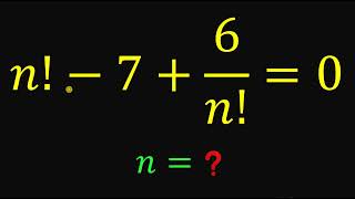 Factorial Equation Find n maths mathematics [upl. by Karlis590]