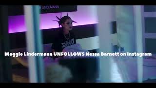 Nessa Barret gets unfollowed by Maggie Lindermann  Tweets about the Jaden situation [upl. by Flemings]