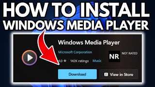 How to install Windows Media Player in Windows 11 [upl. by Kiefer]