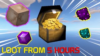 5 hours of crystal hollows loot boxes Hypixel Skyblock [upl. by Kalam]