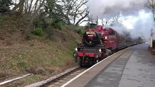 41241 passing through Haworth at 1120am on Sunday 5th December 2021 [upl. by Hsirehc]