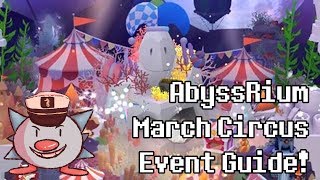 Tap Tap Fish  AbyssRium March Circus Event 2019 All Hidden Fish Guide [upl. by Elylrac]