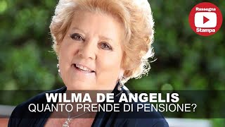 WILMA DE ALNGELIS QUANTO PRENDE DI PENSIONE [upl. by Jarus]