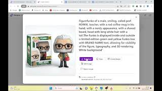 Creiamo il nostro FUNKO con IA Generativa di MICROSOFT DESIGNER [upl. by Nnylyar644]