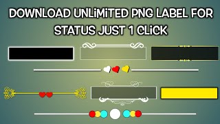 How to download lable png for kinemaster status stylish line [upl. by Julina]