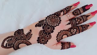 New Eid special mehndi design back hand  Mehndi design simple and easy  Mehndi design  Mehndi [upl. by Jeuz]