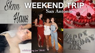 WEEKEND IN MY LIFE 🎂 Trip to San Antonio  road trip birthday celebration  more [upl. by Eciuqram677]