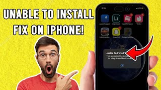 Fix Unable to Install an App on iPhone 2024  Fix This App Cannot Be Installed on iOS [upl. by Abie]