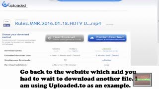 A Quick How To Guide  Bypass Waiting time for Downloads  2016 [upl. by Gloriana694]