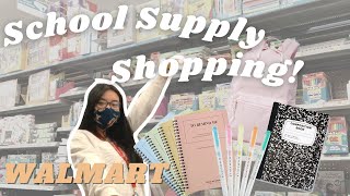 SCHOOL SUPPLY SHOPPING 2021 AT WALMART affordable supplies [upl. by Landers]