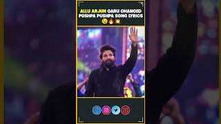 Pushpa Title Song Lyrics Changed😉🔥 Allu Arjun  Pushpa 2 The Rule  Sukumar  InfiniPark [upl. by Akceber]