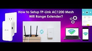 How to Setup TPLink AC1200 Mesh WiFi Range Extender  StepbyStep Guide [upl. by Sagerman]