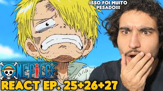 O PASSADO DO SANJI 😭😭 React One Piece EP 25 26 e 27 [upl. by Sinai]