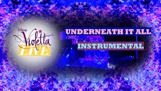 Violetta Live  UNDERNEATH IT ALL  Karaoke Instrumental [upl. by Ellenod]