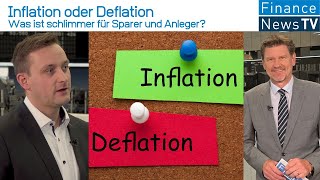 Börsenwissen 2023 Inflation oder Deflation  was ist schlimmer für Sparer und Anleger [upl. by Enomahs3]