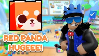 I HATCHED A HUGE RED PANDA IN PET SIMULATOR 99 [upl. by Yevrah797]