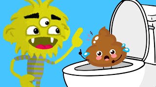 Flush Me Potty Song  Heathy Habits Kids Songs and Nursery Rhymes [upl. by Berrie]