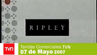 Tandas Comerciales TVN  07 de Mayo 2007 [upl. by Mick979]