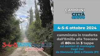 Via degli Dei da Monzuno a Fiesole  4 5 e 6 Ottobre 2024  video ricordo [upl. by Notlew]