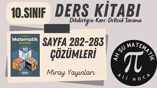 10Sınıf Matematik Kitabı Sayfa 282283 Eşkenar Dörtgen ve Kare Soru Çözümleri Miray Yayınları [upl. by Knute]