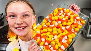 How to Make Yummy Candy Corn Marshmallow Halloween Treats [upl. by Almap700]