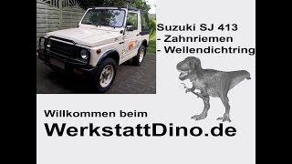 Suzuki SJ 413 Zahnriemen Wechseln  Samurai  Steuerzeiten  timing belt [upl. by Hillie455]