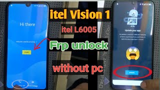 Itel Vision 1 Frp Bypass  Itel L6005✔️ Frp Google Account Remove✅New Video 2024 [upl. by Eiramnerual]