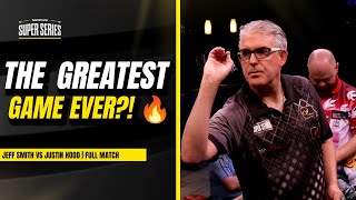 THE BEST SUPER SERIES DARTS MATCH EVER 😱  Jeff Smith 🆚 Justin Hood  Full Match [upl. by Annibo608]